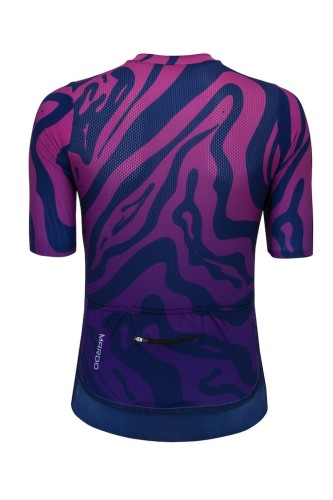 Koszulka rowerowa damska fioletowa air violet - tył