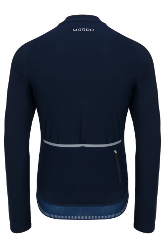 Bluza rowerowa damska granatowa - tył