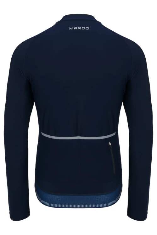 Bluza rowerowa damska granatowa - tył