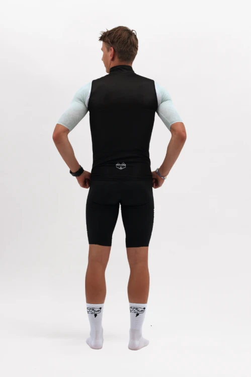 Kamizelka rowerowa czarna (model 2.0) - tył