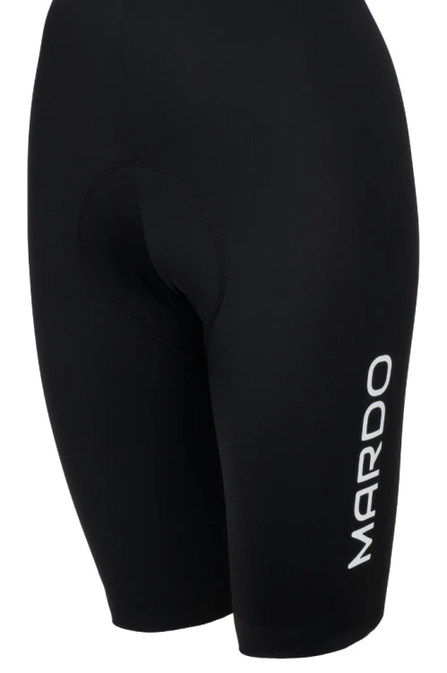 Damskie spodenki rowerowe czarne (model 3.0) - bok
