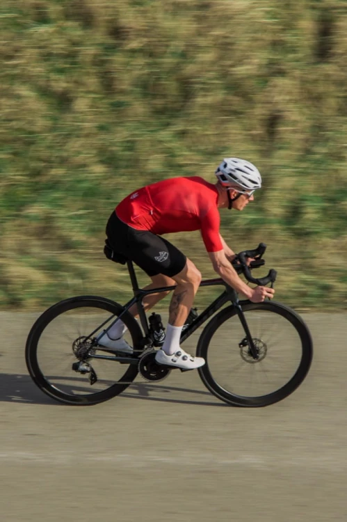 Koszulka rowerowa męska czerwona