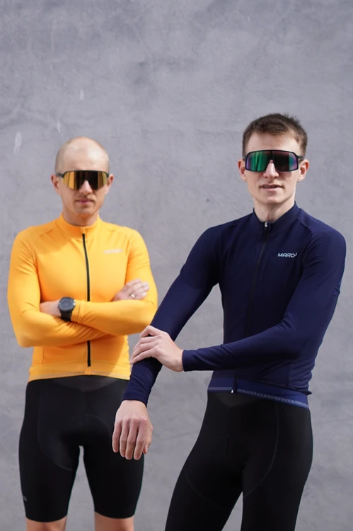 Bluza rowerowa męska granatowa