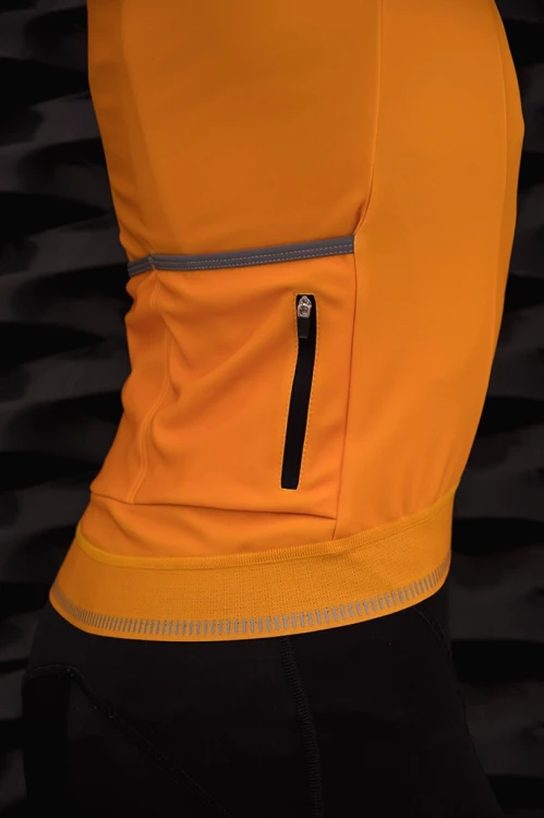Bluza rowerowa męska hiszpańska pomarańcza - kieszenie