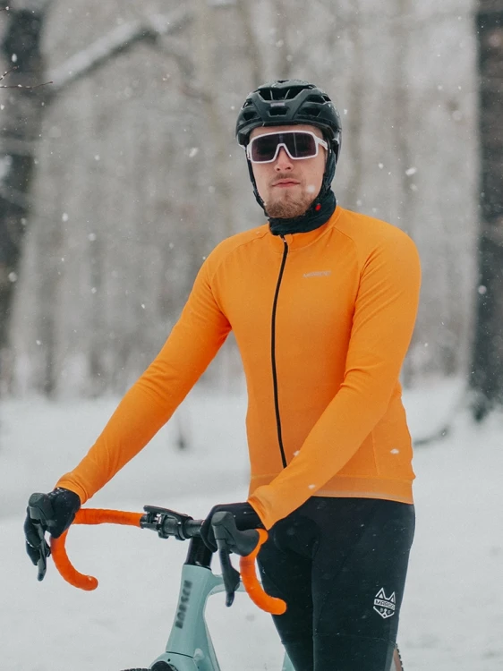 Bluza rowerowa męska hiszpańska pomarańcza