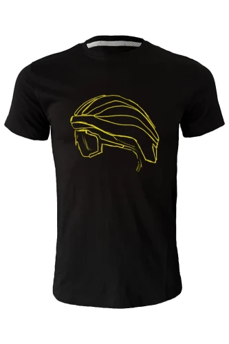 Koszulka TDF yellow helmet czarna