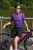 Koszulka rowerowa damska fioletowa air violet