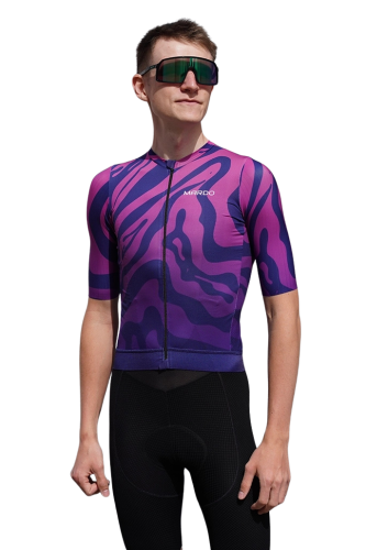 Koszulka rowerowa męska fioletowa air violet