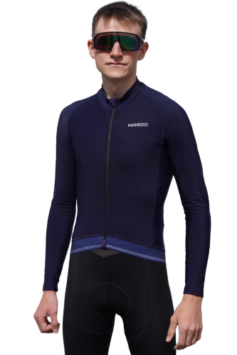 Bluza rowerowa męska granatowa